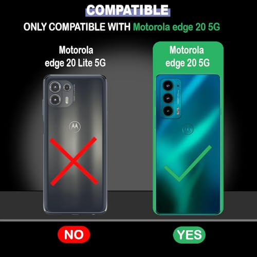 Image of Back Cover for Motorola Edge 20 5G | Full Camera Protection | Premium Liquid Silicon Case | Flexible Bumper Case for Motorola Edge 20 5G (Red)