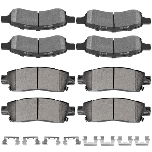 How Many Brake Pads on a Car? Your Complete Guide 7 Ceramic Pads Kits,SCITOO 8pcs Brakes Pads Set fit for Buick Enclave,Rainier,for Chevy SSR,Trailblazer EXT,Traverse,for GMC Acadia,Envoy,Envoy XL,for Isuzu Ascender,9-7x,07-10 for Saturn Outlook