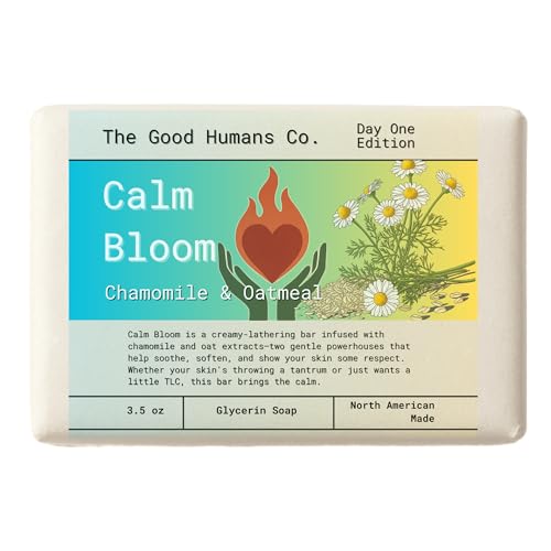 Glycerin Soap – Burnout-Relief Bars – Choose from 7 Nourishing Formulas (Calm Bloom – Chamomile & Oat Glycerin Bar for Sensitive Skin & Soothing Care – 3.5 oz) image 3
