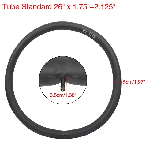 X AUTOHAUX 20" Bike Tube 20"x1.50"/1.75"/1.90"/1.95"/2.125" Bike Inner Tube, 20'' - Image 2