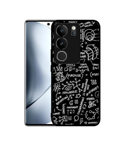 Image of Formulas Design Premium 2D Printed Metal Back Case Cover for Vivo V29 5G / V29 Pro 5G
