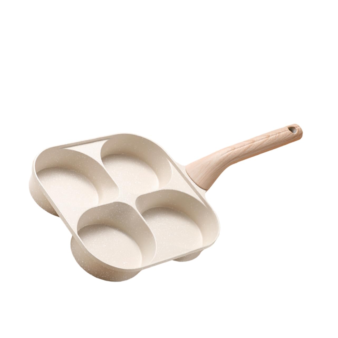 Cabilock Divided Nonstick Omelette Maker Pan with Cups Egg Frying Pan for Quick Breakfasts for Cooking Multiple Egg Burgers Easy to Clean and Use Versatile Kitchen