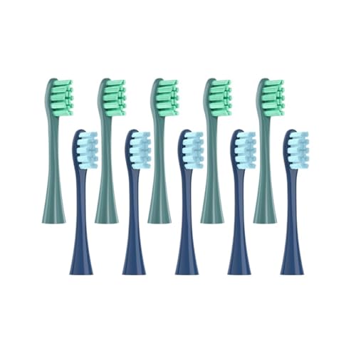 ���u���V�w�b�h�AOclean X PRO/F1/Z1/One/Air 2/SE �\�t�g�m�Y���ƌ݊�������A�^�󖧕p�b�P�[�W(5Green5Blue)