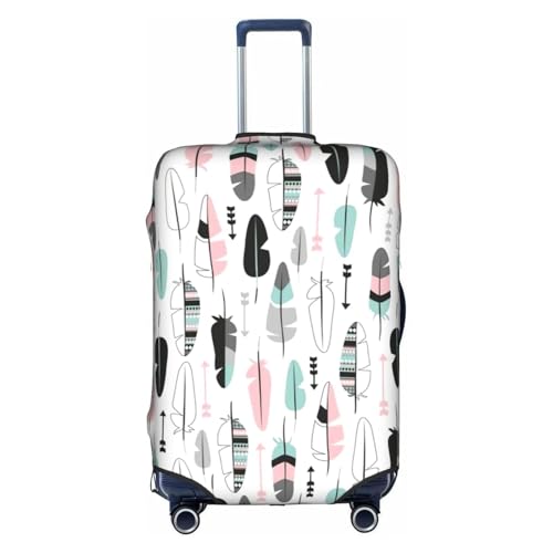 Housse de bagage élastique plume blanc valise taille XL zippée