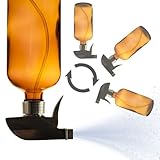 The Green Alcove 360° Heavy Duty Spray Bottle 32oz (2 Pack) | Upside Down Spray Bottles | All Purpose Plastic Amber Spray Bottles