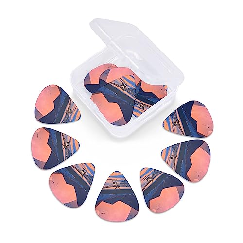 Lot de 12 médiators tendance et durables en forme de paysage hivernal pour guitare électrique et basse - Les Beatles, Paul McCartney, John Lennon, RIngo Starr, George Harrison Lot de 12 médiators tendance et durables en forme de paysage hivernal pour guitare électrique et basse – Image 7