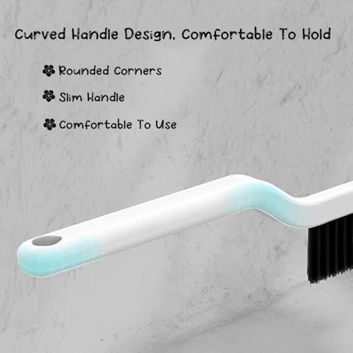 Image of Crevice Brush - Ergonomic Plastic Handle, Hard Bristles, Multifunctional Cleaning Tool for Bathroom, Kitchen, Windows, and Gaps