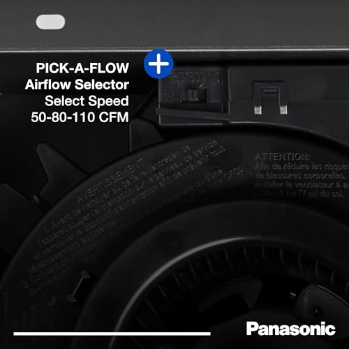 Image of Panasonic FV-0511VFL1K WhisperFit DC Retrofit Ventilation Fan with Light, Dimmable and Adjustable Color Temperature Light, 50, 80 or 110 CFM
