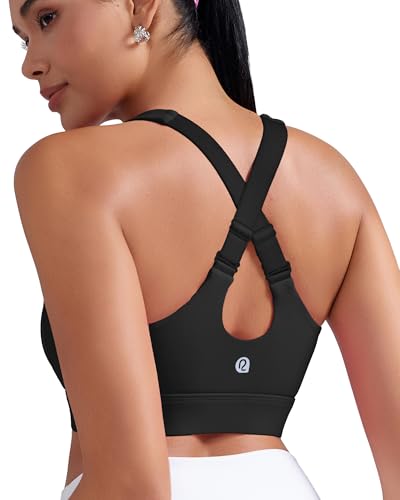 RUNNING GIRL Adjustable Straps High Impact Sports Bra for Women,High Support Workout Sports Bras with Sewn in Pads2