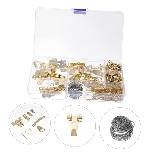 Image of Picture Hanging Kit 220 Pcs Set Picture Hanger Nails Hooks Drywall Hangers Wall Brackets for Hanging