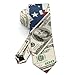 BoomDragon Mens Fashion Money American Flag Bill Dollars Art Tie - Long Skinny Gentlemen Ties Necktie for Wedding Holiday, Suit Uniform