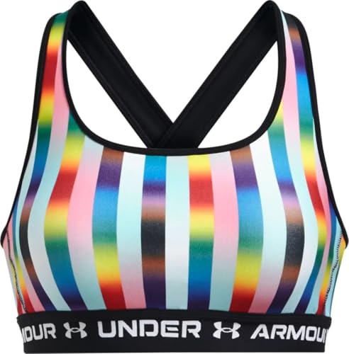 Soutien-gorge Crossback Mid Pride Under Armour pour femme brassière de sport rose