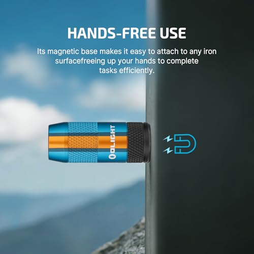 Image of OLIGHT IMINI 2 EDC Rechargeable Keychain Flashlight, 50 Lumens Mini LED Keyring Lights with Built-in Battery Ideal for Everyday Carry and Emergencies (Sapphire)