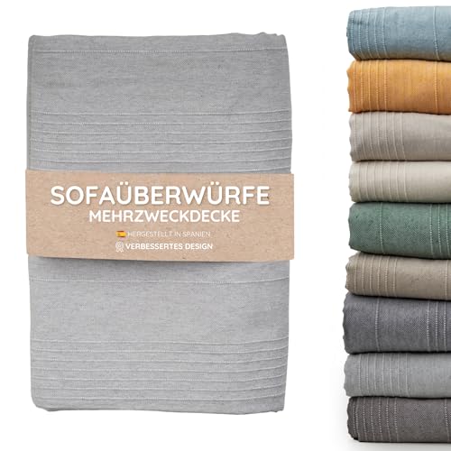 Bettdecke und Mehrzweckdecke für Sofas, beige-weiße Steppdecken.Mehrzweckplaid, Sofabezug, widerstandsfähiger und hochwertiger Stoff. Moderne...