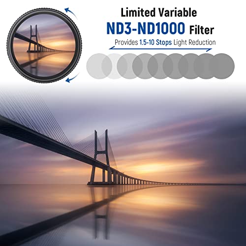 NEEWER 55mm Variable ND Filter ND3-ND1000 - Image 2