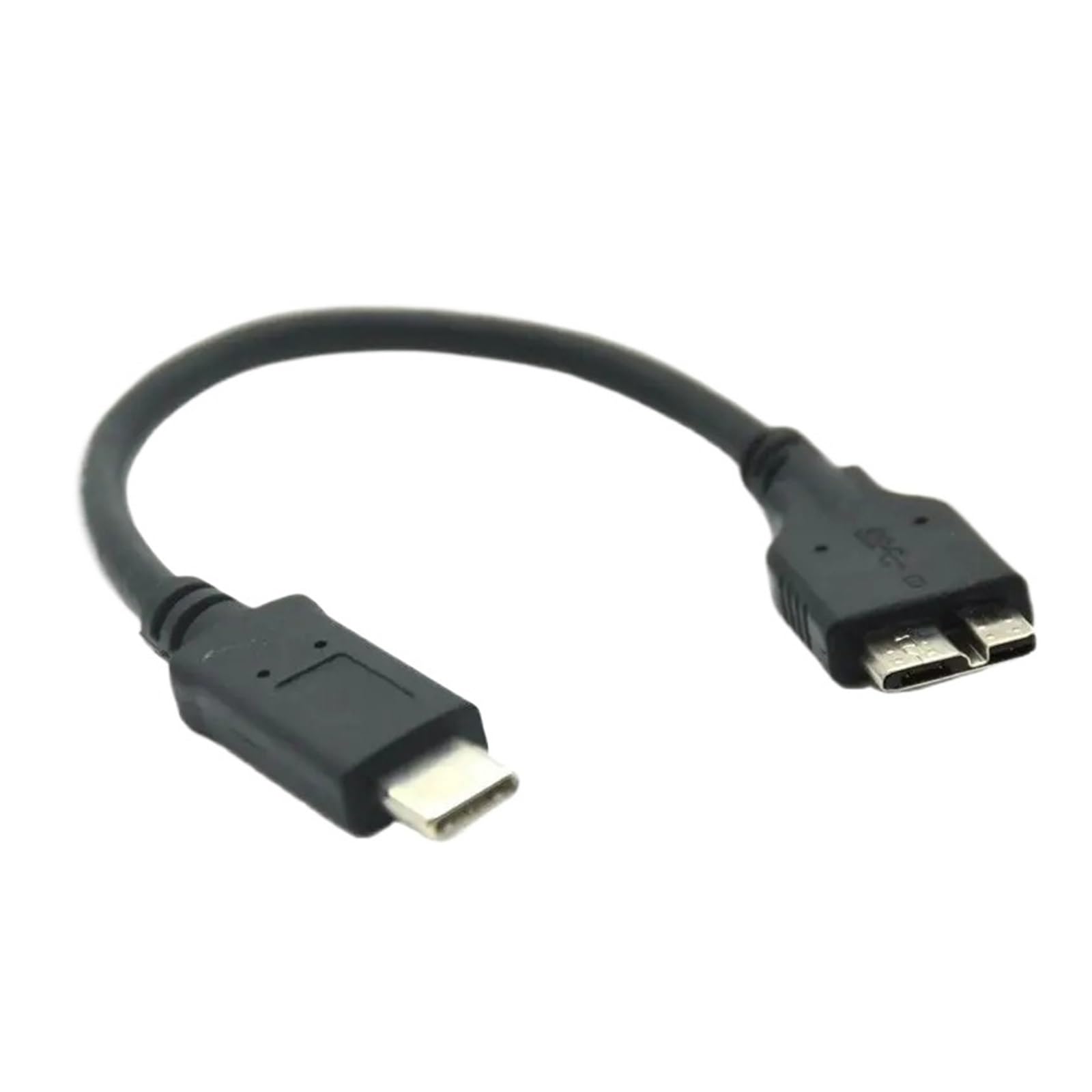 15 cm 1M USB 3.1 typ C na USB 3.0 M1cro B 10 pinów krótki kabel 5 Gb/s Złącze danych odpowiednie do dysku twardego kompatybilny ze smartfonami PC OTG typ C (0,3 m)