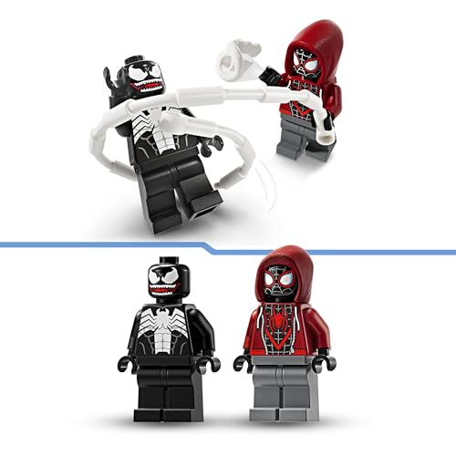 LEGO | Marvel L’Armure Robot de Venom Contre Miles Morales, Jouet de Construction avec Minifigurines pour Les Garçons et Les Filles dès 6 Ans 76276