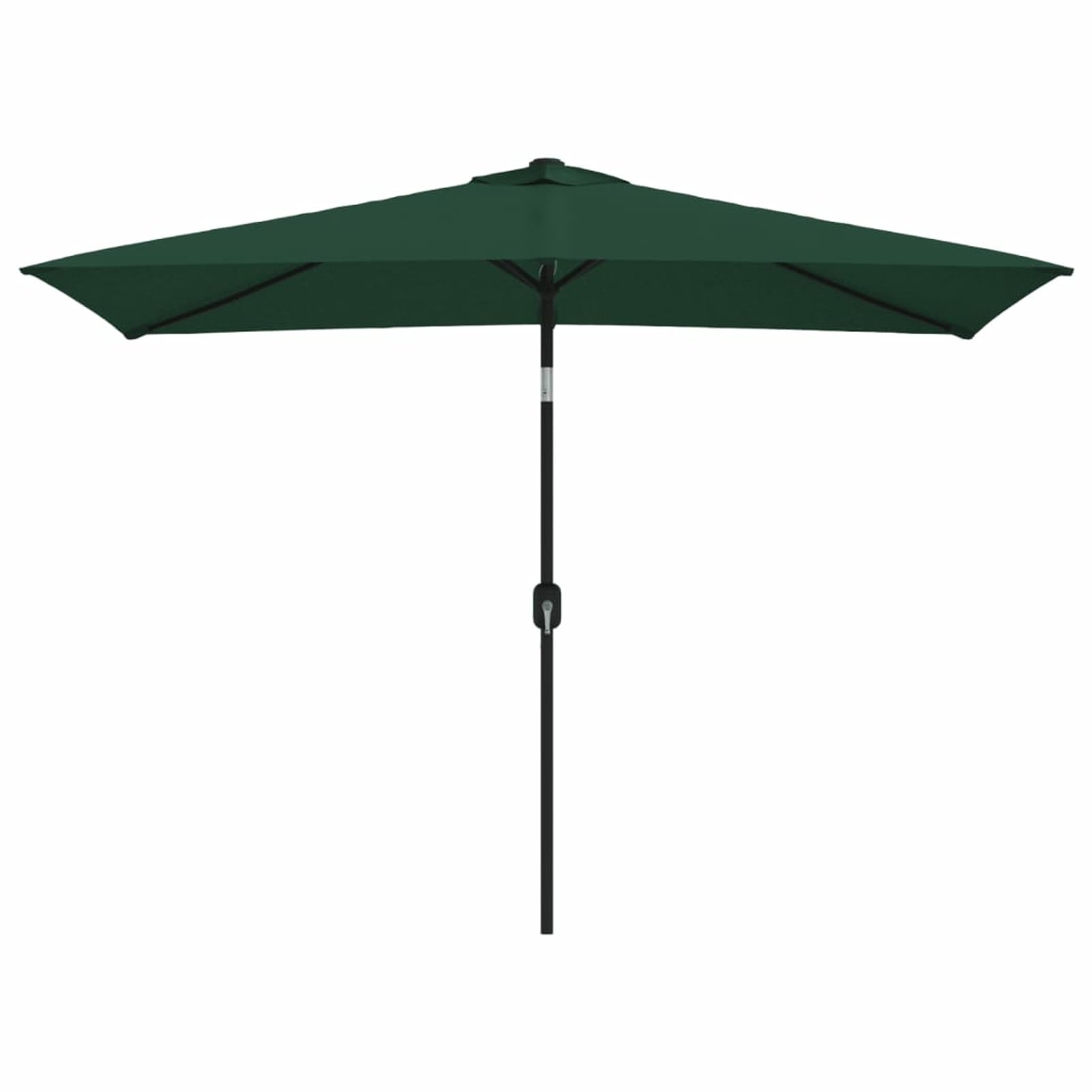 Gecheer Ombrellone,da Sole,Parasole,Inclinabile,Rettangolare,Verde,con Palo in Metallo,200x300 cm,Ombrellone da Giardino,Ombrellone da Patio,Ombrellone da Terrazzo,Piscina,Mare