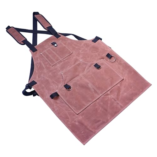 Tablier de travail, tablier de construction en toile, tablier de protection de charpentier, tablier d'atelier, tablier d'atelier pour forgerons, jardiniers et garde-outils (73,7 cm), 73,6 cm, 1