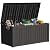 Yardgrace Outdoor Storage Box, 150 Gallon Resin Deck Box Waterproof for Patio Furniture, Garden Tools and Pool Accessories, Lockable UV-Resistant Storage Bin Bench Cabinet for Outside, Black