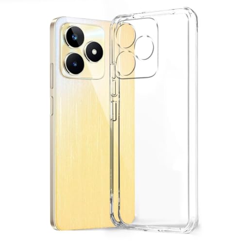 Image of COVERBLACK Rubber Back Cover for Realme N53 - RMX3761 - Transparent