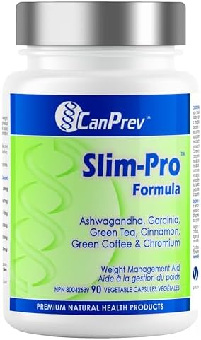 CanPrev Slim-Pro Formula 90 V-Caps, 1 Month Supply - Ashwagandha, Green Tea Extract, Garcinia & Cinnamon Supplement, Supports Wellness Goals, Balance & Complements a Healthy Lifestyle - Vegan Friendly