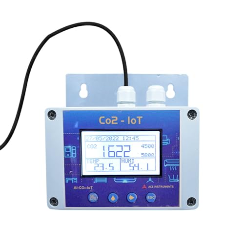 SmartIndoor CO2 DetectorWi-Fi Based(Range: 0-5000 ppm) | Integrated Temperature & Humidity Monitoring | IoT-Driven Connectivity with Wi-Fi Integration & Real-Time Email Alert |Plug and Play Operation