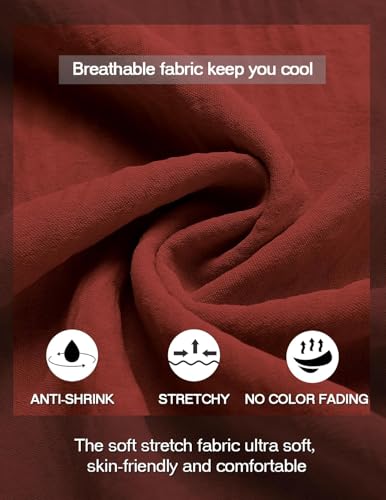 Image of Bellstone Men's Cotton Blend Solid Regular Fit Full Sleeve Short Kurtas | Men's Trendy Short Kurta | Ethnic Stylish Casual Lightweight Summer Kurta for Daily and Occasion Use