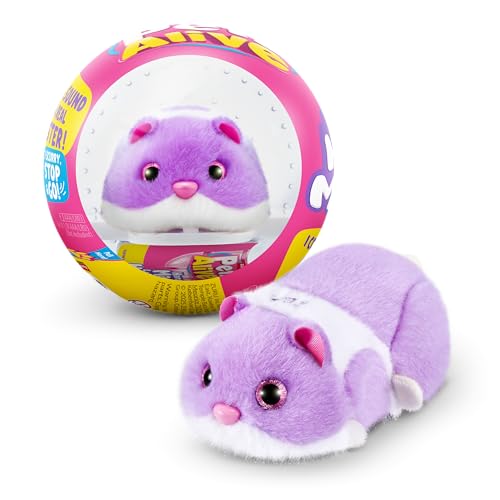 Pets Alive Hamstermania (Purple) by ZURU Hamster, Electronic Pet, 20+ Sounds Interactive, Hamster Ball Toy for Girls and Children