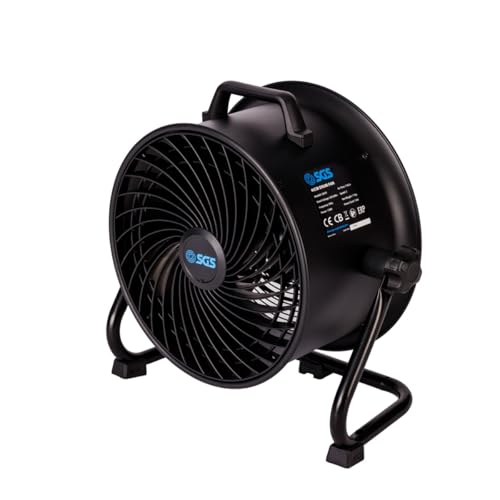 SGS 41cm Super Cooling Drum Fan 3-Speed Adjustable Tilt Handle & Nonskid Feet