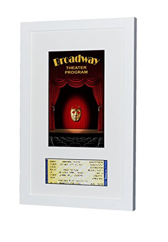 National Frames Broadway Playbill Ticket Frame (Program - Ticket, Satin Black- Gray Mat) - //coolthings.us