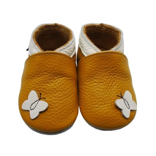 Mejale Weiche Sohle Leder Babyschuhe Lauflernschuhe Krabbelschuhe Kleinkind Kinderschuhe Hausschuhe Karikatur Schmetterling(24-36 Monate, braun,XXL)