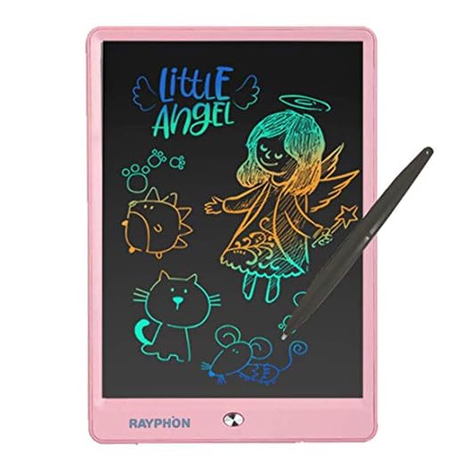 ZBHANTANG LCD Writing Tablet 10 Inch Drawing Board Doodle Board with Colorful Screen, Writing Board Electronic Doodle Pads Learning Tablet for Kids and Adults (Pink)