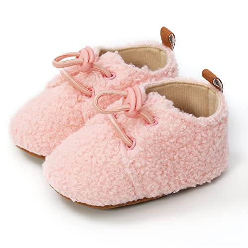 WILLFUN Baby Girls Boys Fleece Booties Infant Winter Indoor Slippers Soft Sole Toddler First Walkers Crib Shoes4