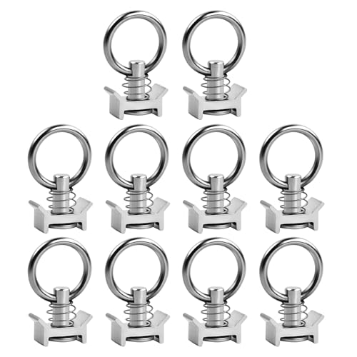 Lot de 10 ferrures de rechange pour rail d'arrimage