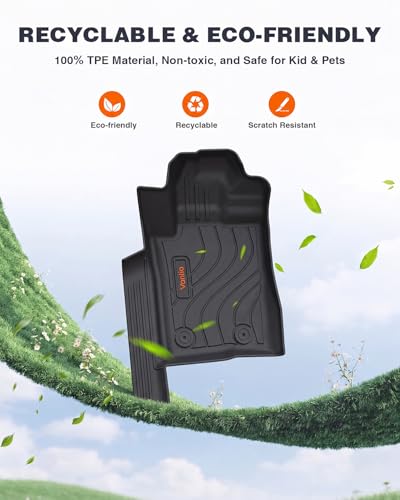 Image of Floor Mats for Ford Ranger 2024 2025 2026 SuperCrew Cab