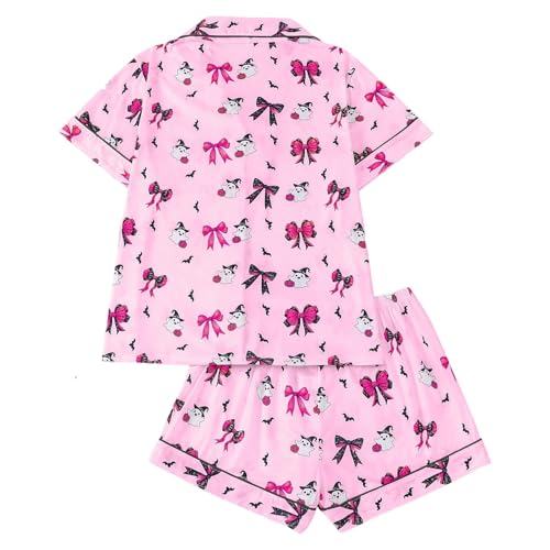 Womens Halloween Pajamas Set 2 Piece Shorts Pjs Cute Nightwear Loungewear - image 2