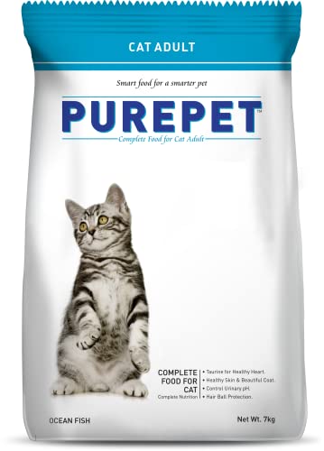 PUREPET Ocean Fish Adult Dry Cat Food, 7Kg, 1 Count