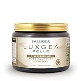 LUXGEA PELLE Salugea Integratore con collagene per la bellezza della pelle - Flacone in Vetro (no plastica), polvere disperdibile in un liquido (21 dosi)