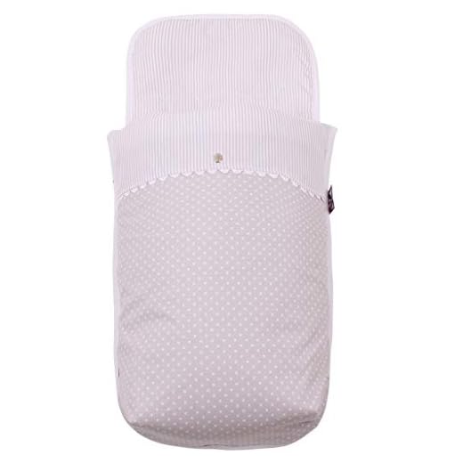 Tititnins© - Saco Capazo Verano Uppababy Vista/Cruz 2015-2022 V2 KUKU GR.Mil Gris/Blanco -Relleno extraible-