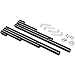 Black Aluminum Finned Universal Wire Loom, 9.5mm Wire