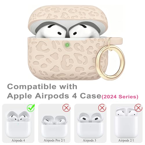 Coque AirPods 4 anti-rayures léopard : protégez votre boîtier - 2