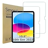 Simpeak 2 Piezas Cristal Protector Pantalla Compatible para iPad 11ª Gen 2025 A16 11 Pulgadas/iPad 10ª Gen 2022 10,9 Pulgadas, Templado Sin Burbujas/HD/Anti-Huella/9H Dureza/Anti-Arañazos