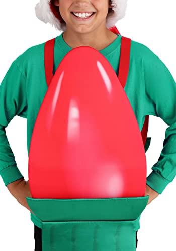 Disfraz para niños bombilla navideña rojo miniatura 5