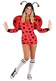 Ladybug Costume Romper for Women | Adult Bug Costumes XL