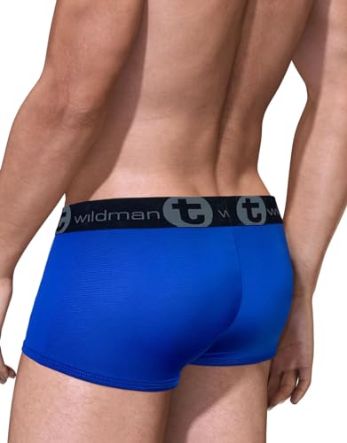 Wildmant Big BOY Pouch MESH Boxer Brief Royal Blue2