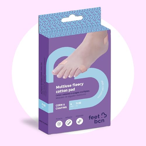 Feet BCN Hojas de Fieltro Adhesivo Moleskin (Recortable) – Protector Antirroce para Pies, Talones, Ampollas y Callos | Ideal para Senderismo y Zapatos Nuevos | Algodón Impermeable