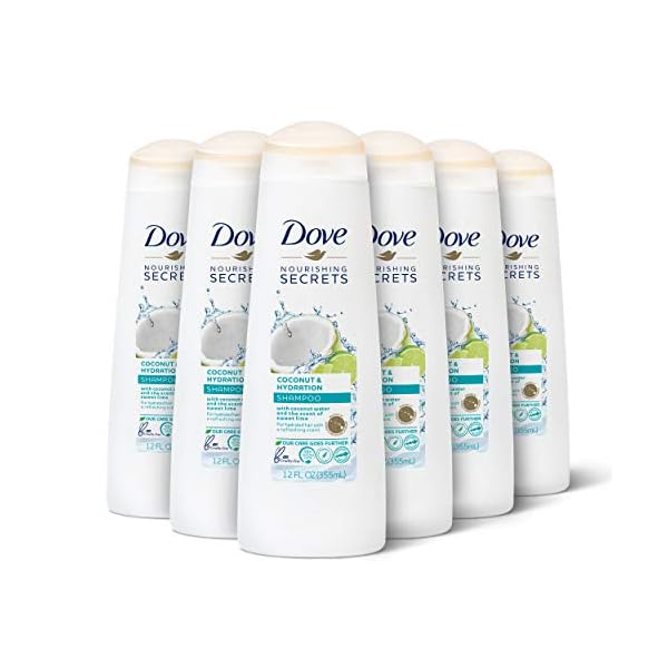 Dove-Nourishing-Secrets-Shampoo-for-Dry-Hair-Coconut-and-Hydration-With-Refreshing-Lime-Scent-12-oz-6-Count Dove Nourishing Secrets Hydrating Shampoo Coconut and Hydration 6 Count for Daily Use Dry Hair Shampoo With Refreshing Lime Scent 12 oz