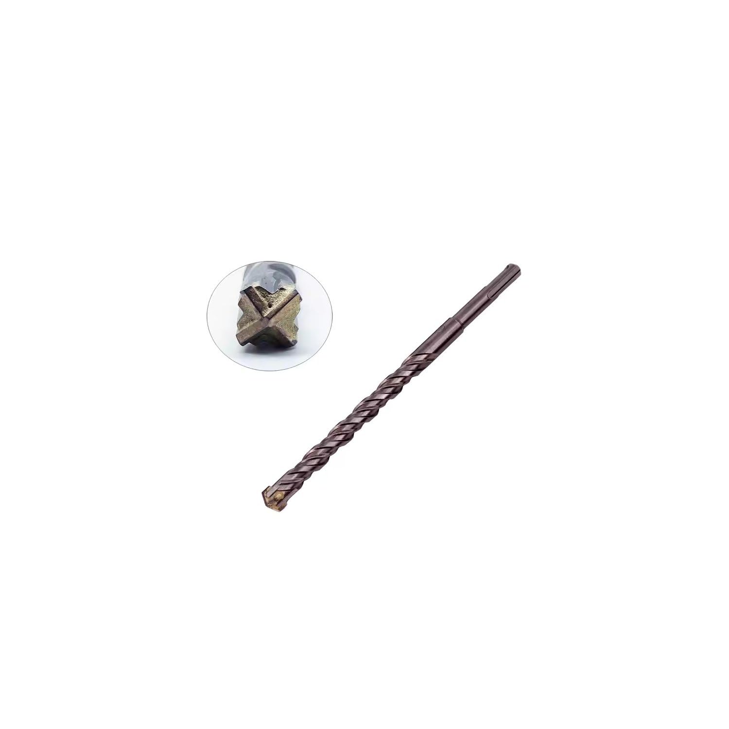 Broca de albañilería SDS PLUS 4 aristas de corte broca de martillo broca de hormigón arista de corte transversal 18 x 210 mm 10 piezas
