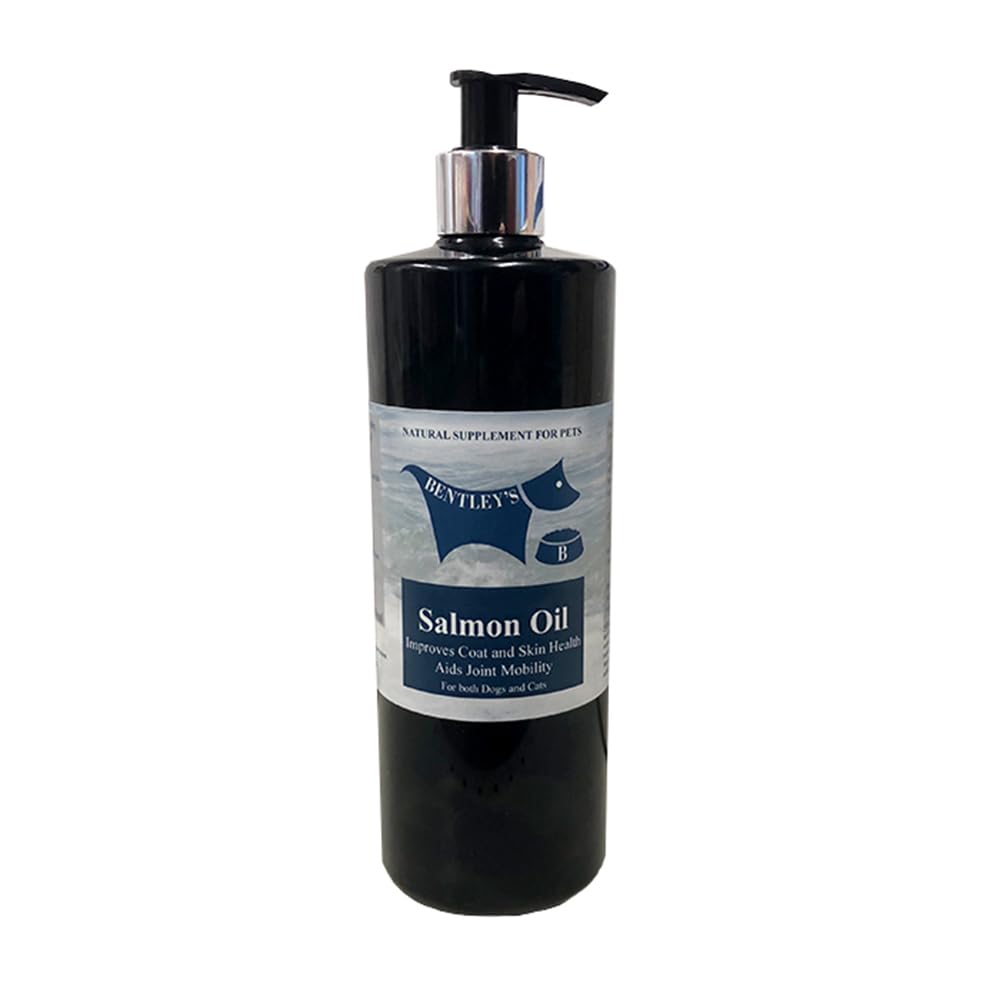 Bentley's Salmon Oil for Dogs & Cats, Natural Omega 3 & 6 Supplement (500ml)